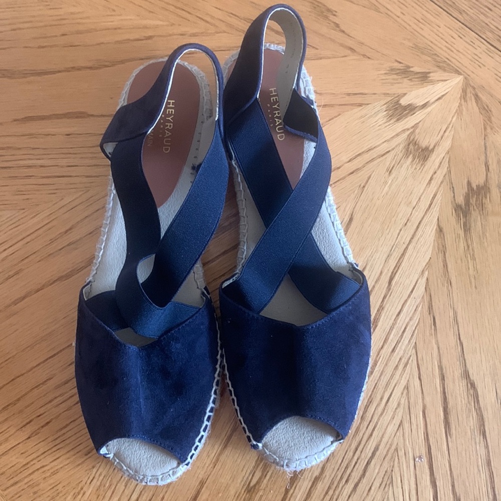 Black suede sandals size 41 purchase in Italy